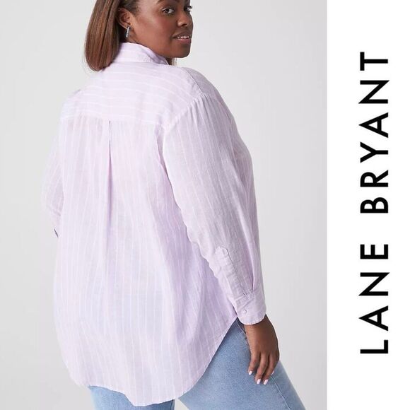 NWT Lane Bryant Relaxed Button Down Top 22/24 - Picture 2 of 8